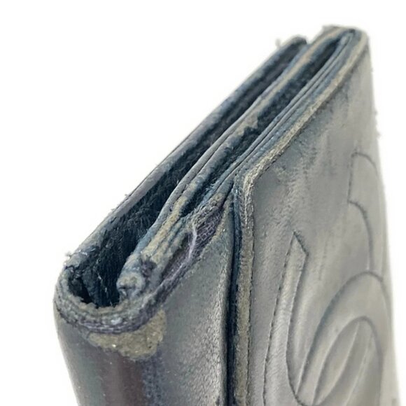 CHANEL - Black Lambskin Double-hook Wallet - Picture 10 of 11
